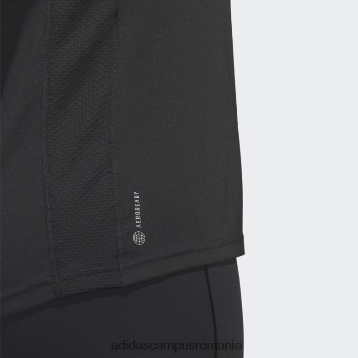 adidas campus romania deține tricoul de alergare (plus mărime) negru femei negru J266N216868