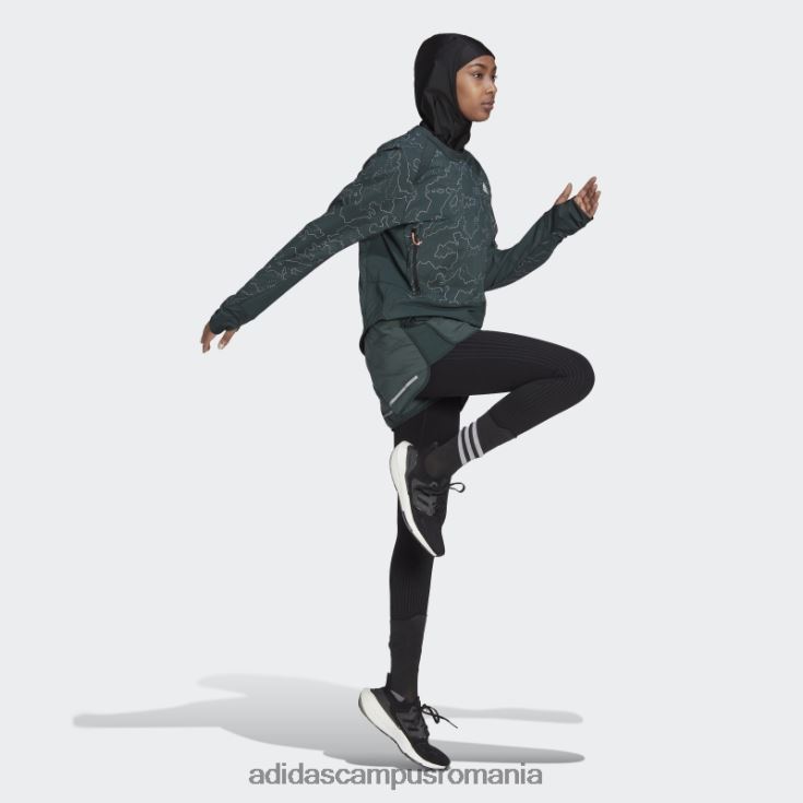 adidas campus romania geaca verde x-city running crewneck femei verde J266N210744