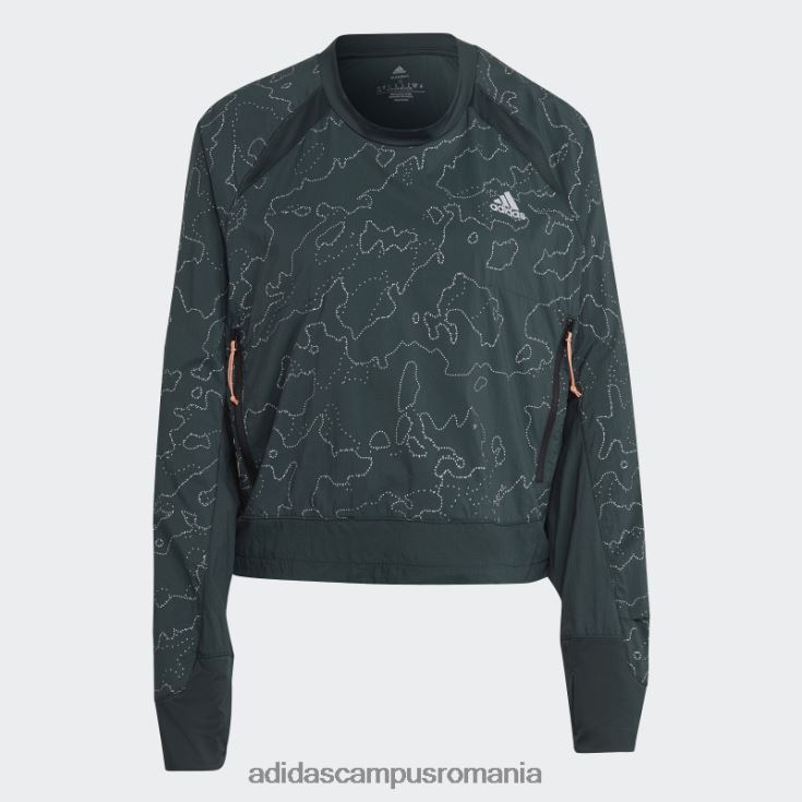 adidas campus romania geaca verde x-city running crewneck femei verde J266N210744