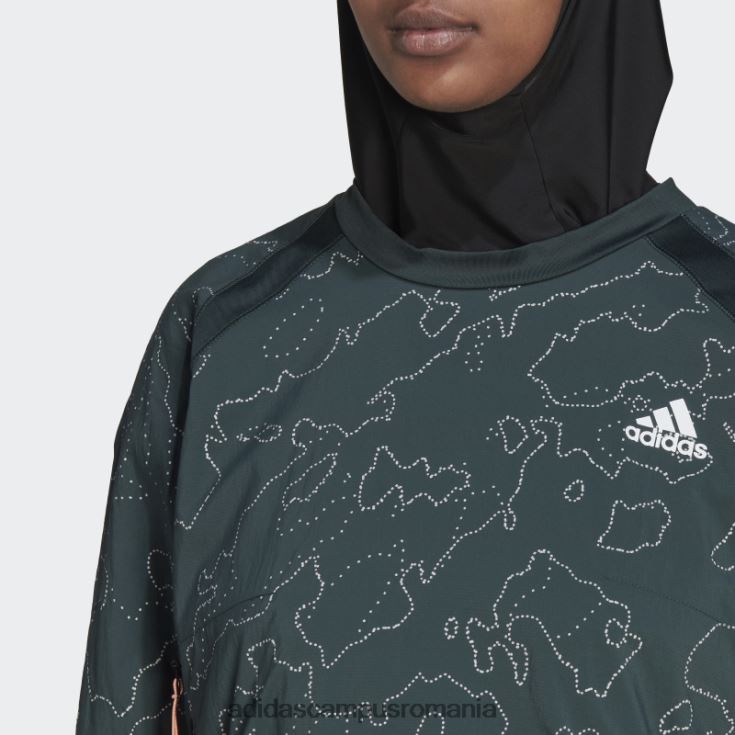adidas campus romania geaca verde x-city running crewneck femei verde J266N210744
