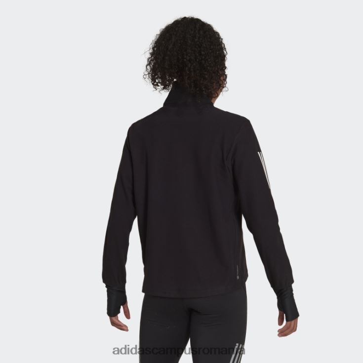 adidas campus romania hanorac negru de alergare cu fermoar 1/2 femei negru J266N29646
