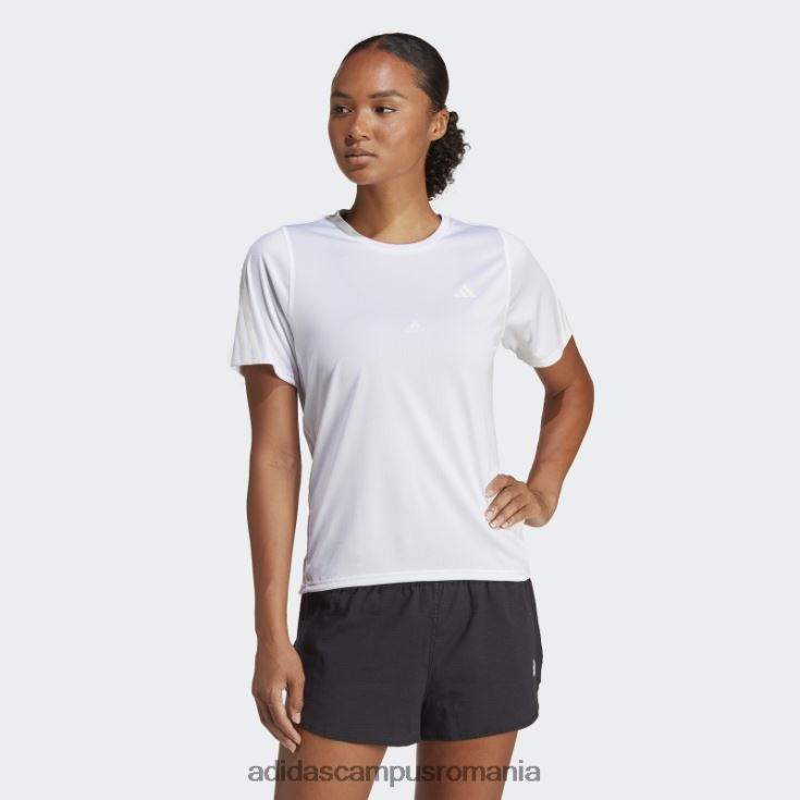 adidas campus romania icoane albe ale alergării tricou cu 3 dungi cu emisii reduse de carbon femei alb J266N217110
