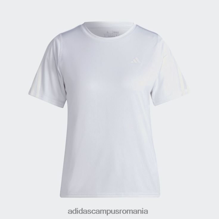 adidas campus romania icoane albe ale alergării tricou cu 3 dungi cu emisii reduse de carbon femei alb J266N217110