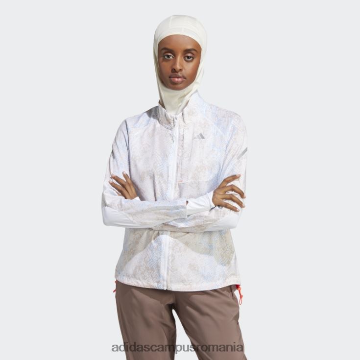 adidas campus romania jachetă albă pentru alergare rapidă adidas femei alb/aluminiu J266N216923