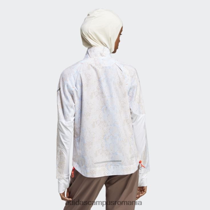 adidas campus romania jachetă albă pentru alergare rapidă adidas femei alb/aluminiu J266N216923