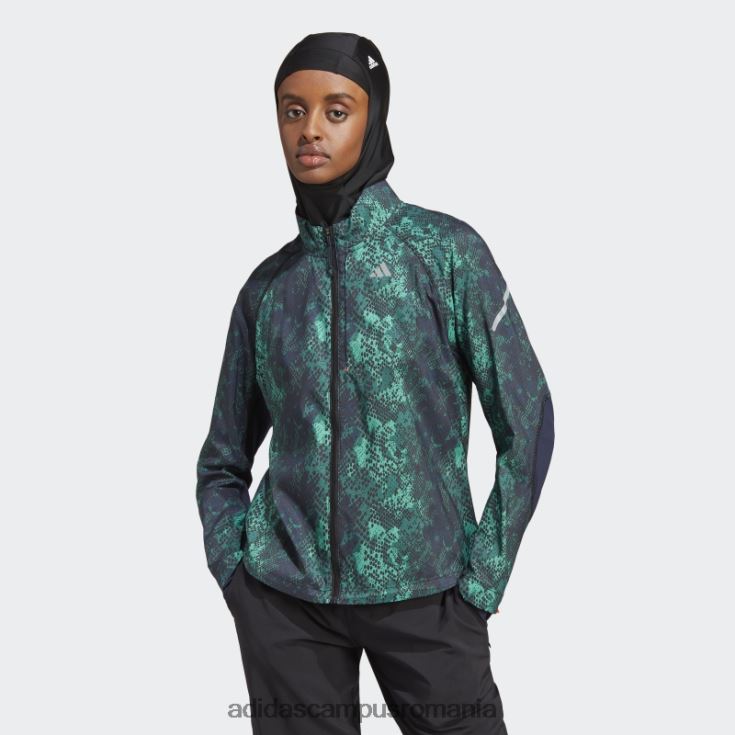 adidas campus romania jachetă iterație de alergare rapidă neagră adidas femei negru/verde J266N29630