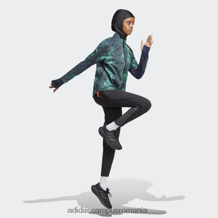 adidas campus romania jachetă iterație de alergare rapidă neagră adidas femei negru/verde J266N29630