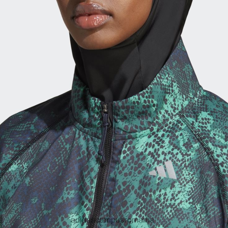 adidas campus romania jachetă iterație de alergare rapidă neagră adidas femei negru/verde J266N29630
