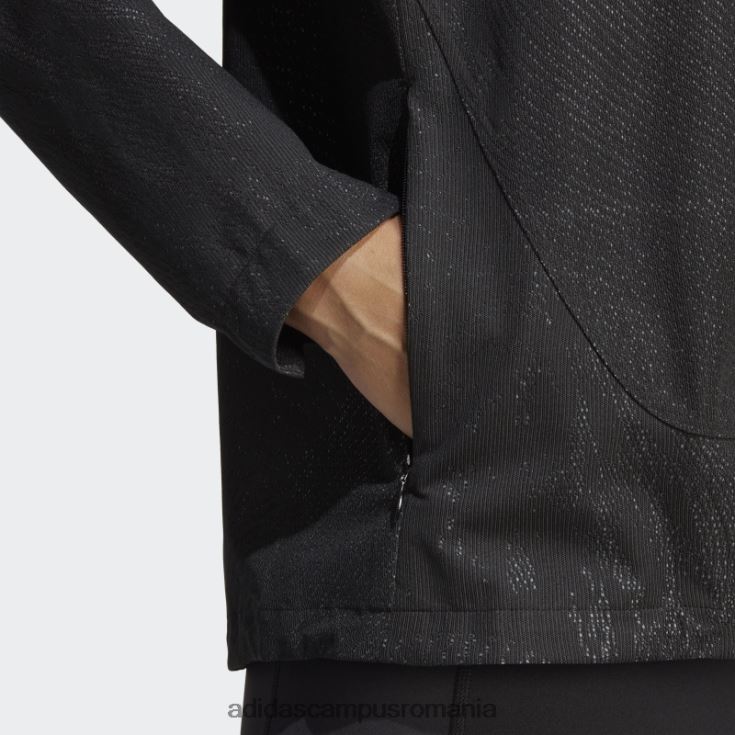 adidas campus romania jachetă neagră de alergare adizero femei negru J266N217314
