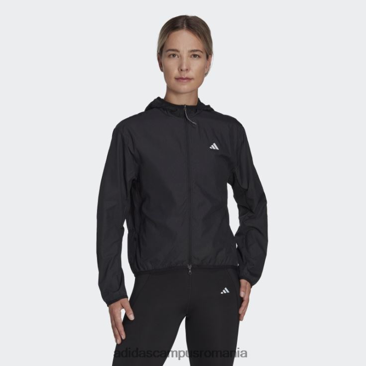 adidas campus romania jacheta de vant neagra run it adidas femei negru J266N216557