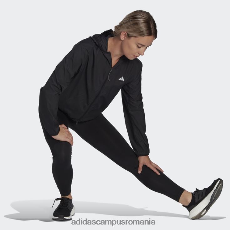 adidas campus romania jacheta de vant neagra run it adidas femei negru J266N216557
