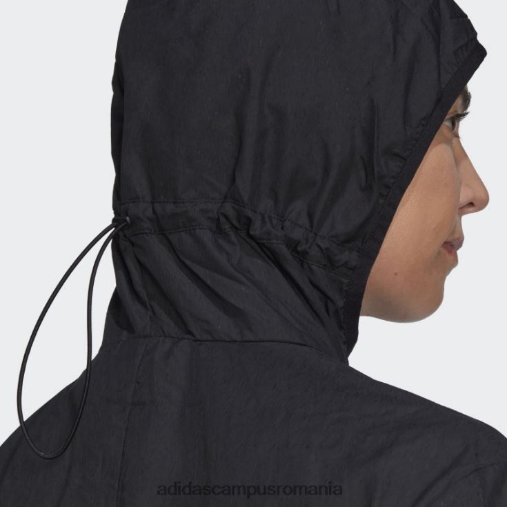 adidas campus romania jacheta de vant neagra run it adidas femei negru J266N216557