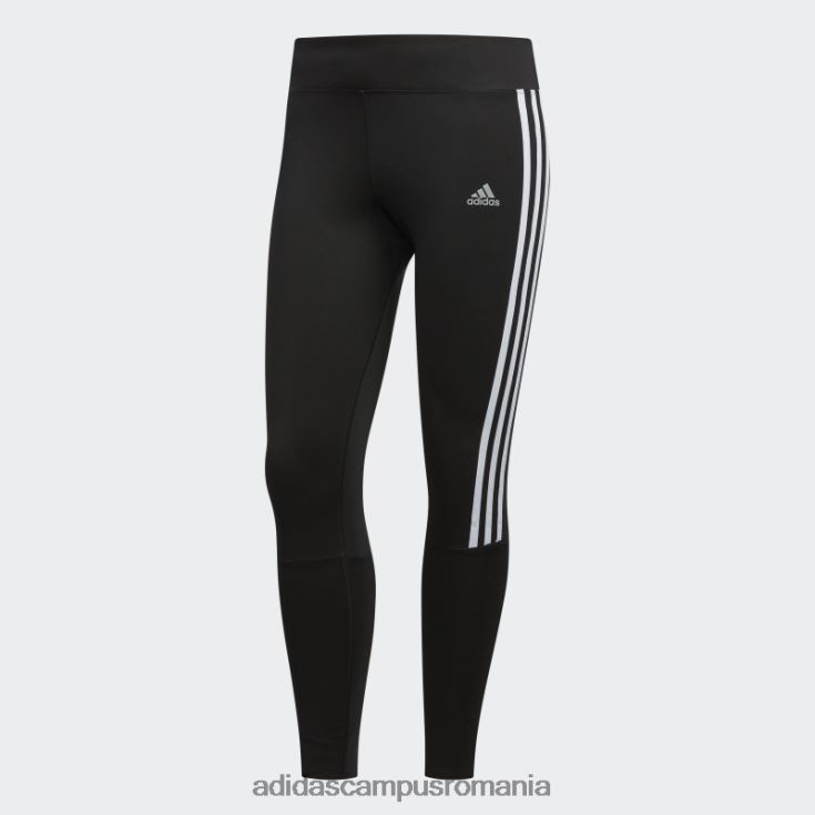 adidas campus romania leggings de alergare cu 3 dungi negre femei alb negru J266N217515