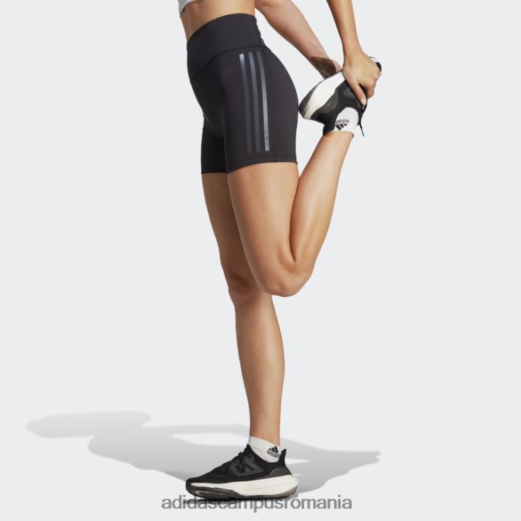adidas campus romania leggings scurti de cinci inci, negru, cu trei dungi femei negru J266N216796