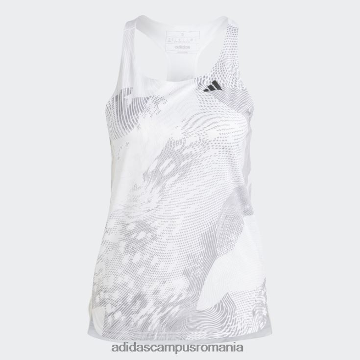 adidas campus romania maiou alb de alergare adizero femei alb/gri liniuță J266N29761