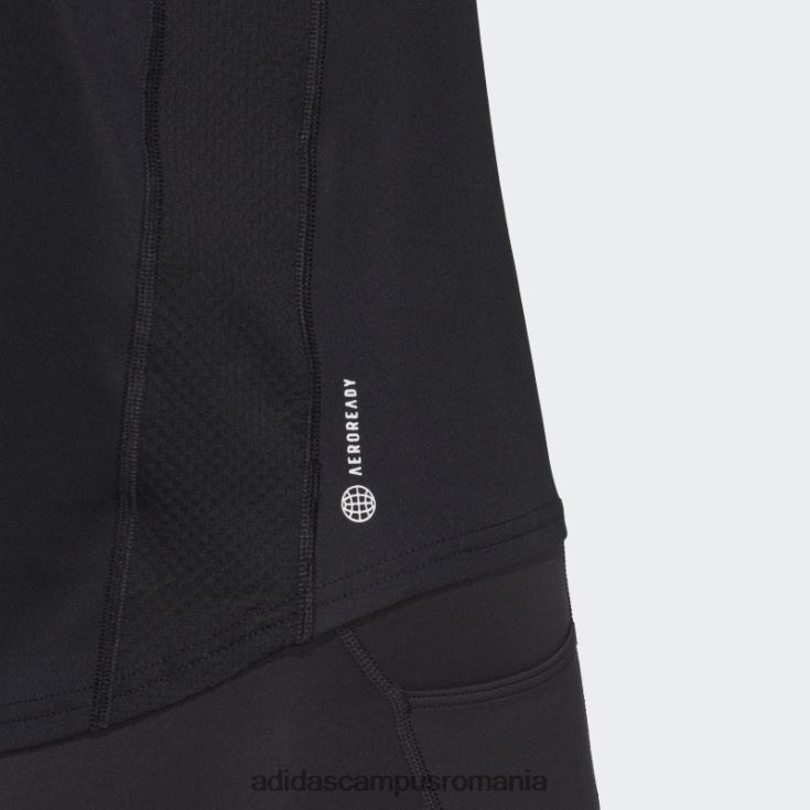 adidas campus romania negru fierbinte deține tricou-ul de alergare femei negru J266N210840