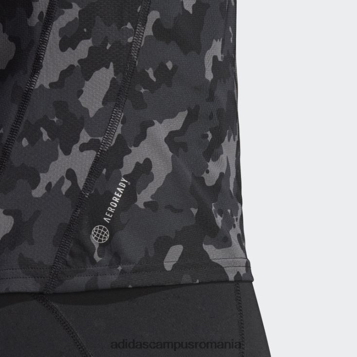 adidas campus romania negru propriul run camo maiou de alergare femei negru J266N29791