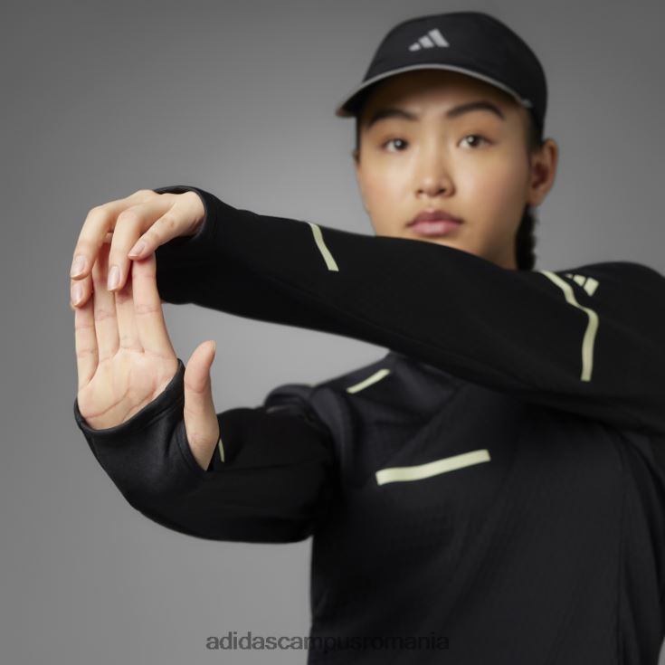 adidas campus romania negru reflecta noaptea top de alergare cu mânecă lungă x-city femei negru J266N216900