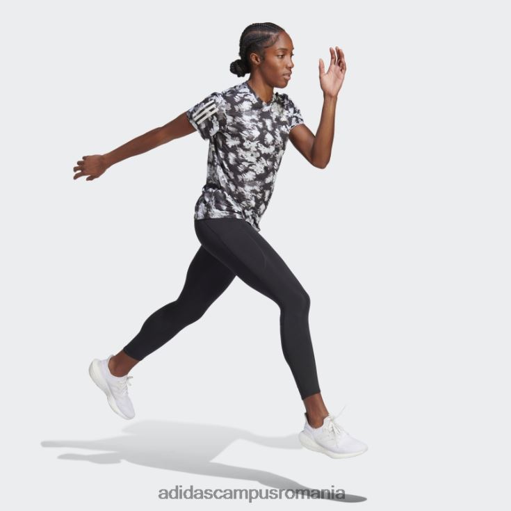 adidas campus romania own the run cooler summer running tee grey femei gri/negru J266N29631