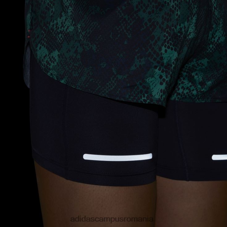adidas campus romania pantaloni scurți 2-în-1, negru, alergați rapid adidas femei negru/verde/verde curte J266N216899