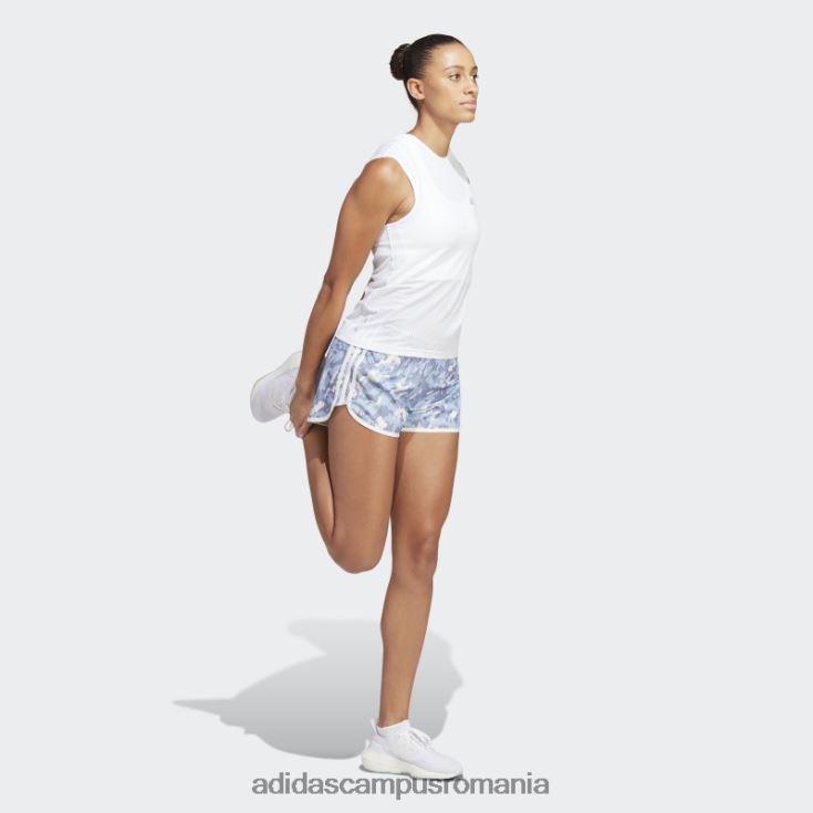 adidas campus romania pantaloni scurți de alergare camo albastru maraton 20 femei zori albastre J266N29407