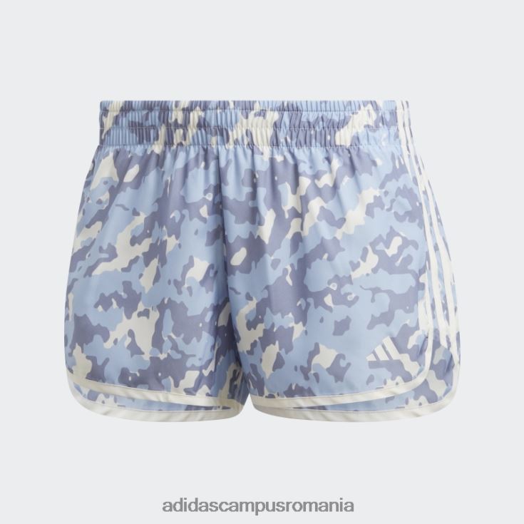 adidas campus romania pantaloni scurți de alergare camo albastru maraton 20 femei zori albastre J266N29407