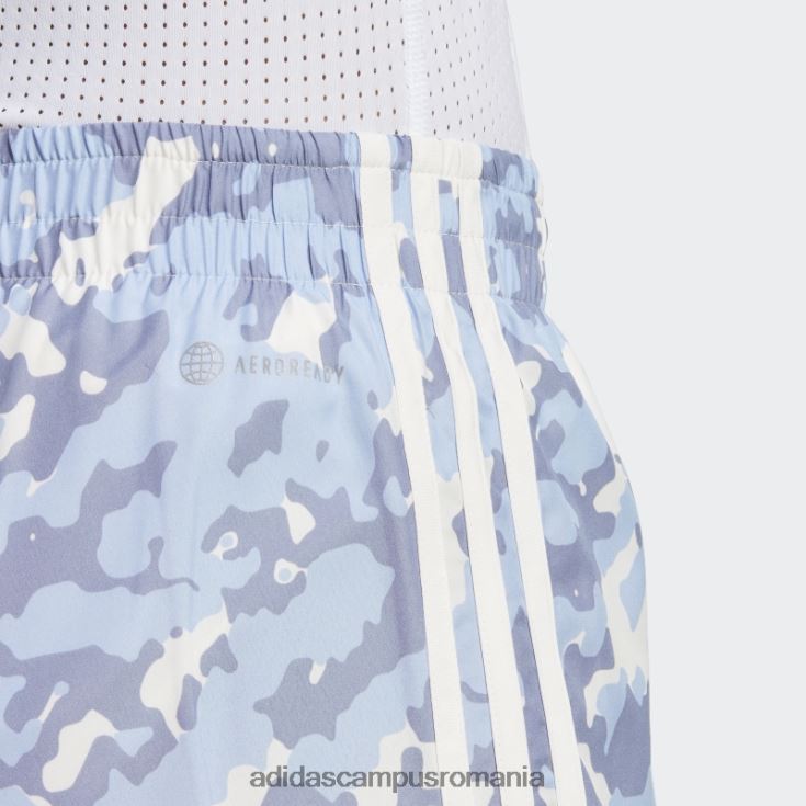 adidas campus romania pantaloni scurți de alergare camo albastru maraton 20 femei zori albastre J266N29407