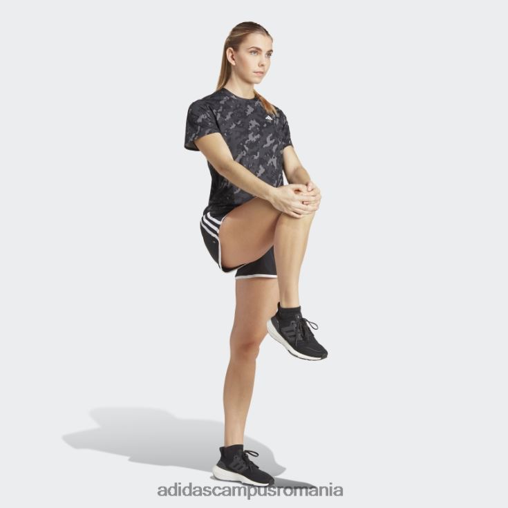 adidas campus romania pantaloni scurți de alergare maraton 20 negri femei alb negru J266N216976