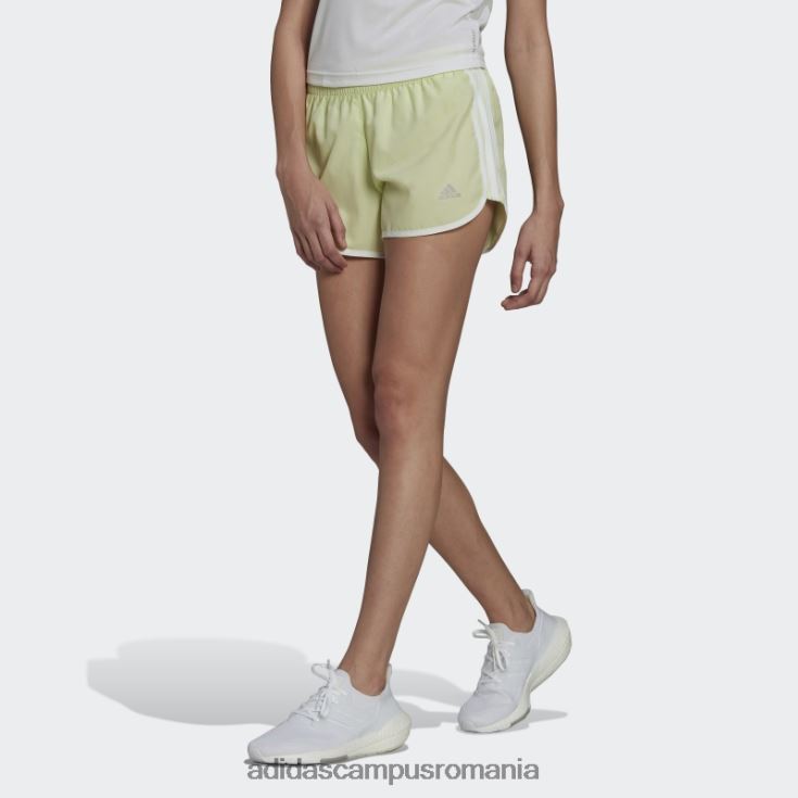 adidas campus romania pantaloni scurți maraton 20 lime adidas femei var/alb J266N217556