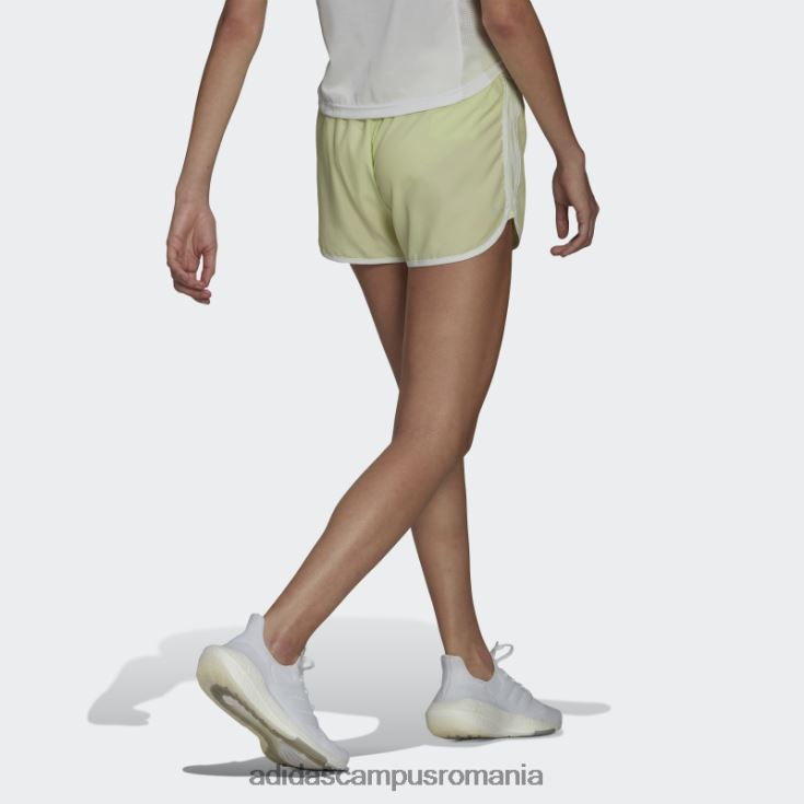 adidas campus romania pantaloni scurți maraton 20 lime adidas femei var/alb J266N217556