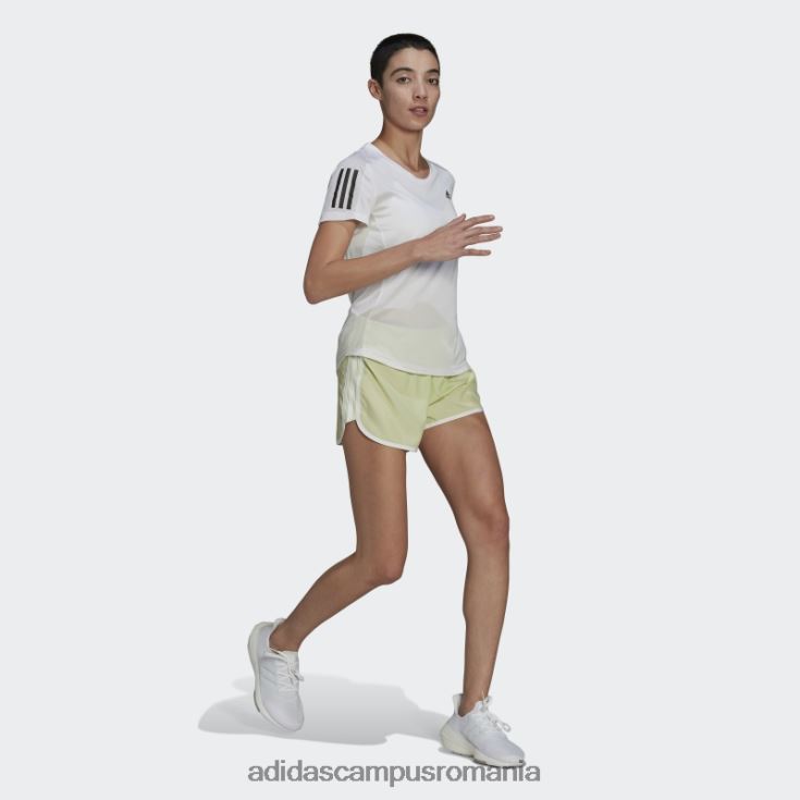 adidas campus romania pantaloni scurți maraton 20 lime adidas femei var/alb J266N217556