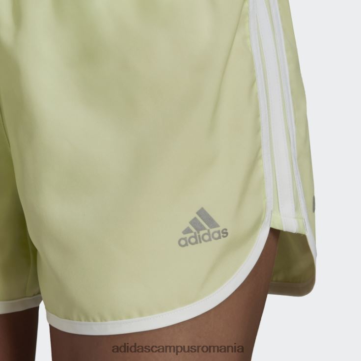 adidas campus romania pantaloni scurți maraton 20 lime adidas femei var/alb J266N217556