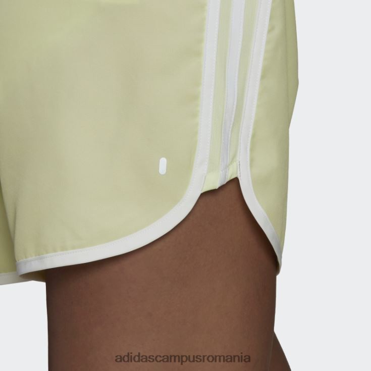 adidas campus romania pantaloni scurți maraton 20 lime adidas femei var/alb J266N217556