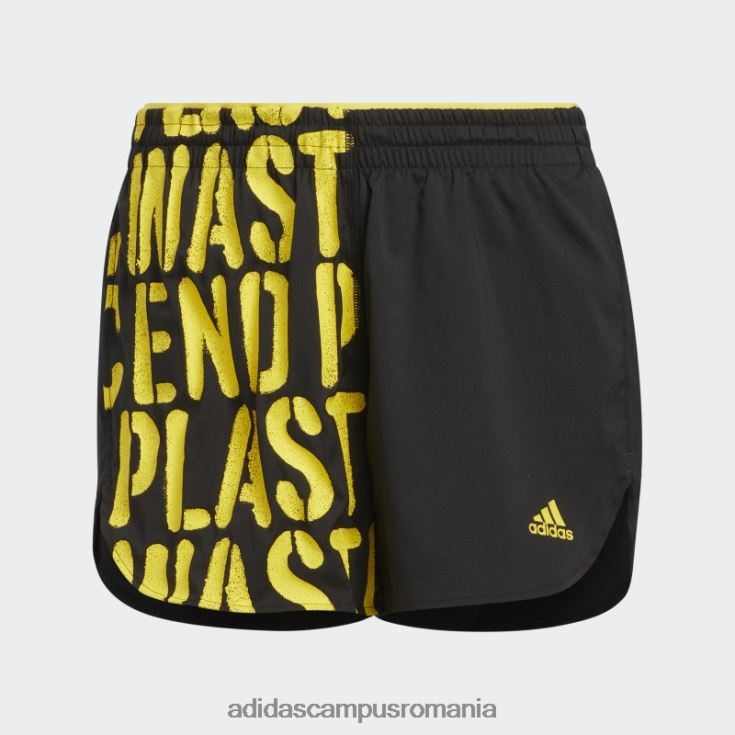 adidas campus romania pantaloni scurți negri de alergare rapidă cu slip interior femei negru J266N210799