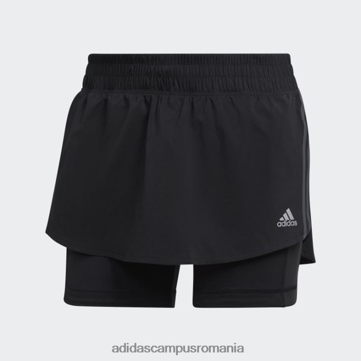 adidas campus romania pictograme alergare neagră fustă de alergare cu 3 dungi femei negru J266N23149