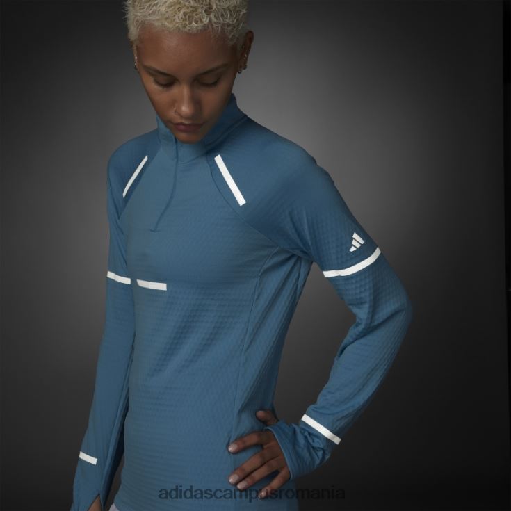 adidas campus romania reflect at night x-city bluză de alergare cu mânecă lungă femei albastru J266N217048