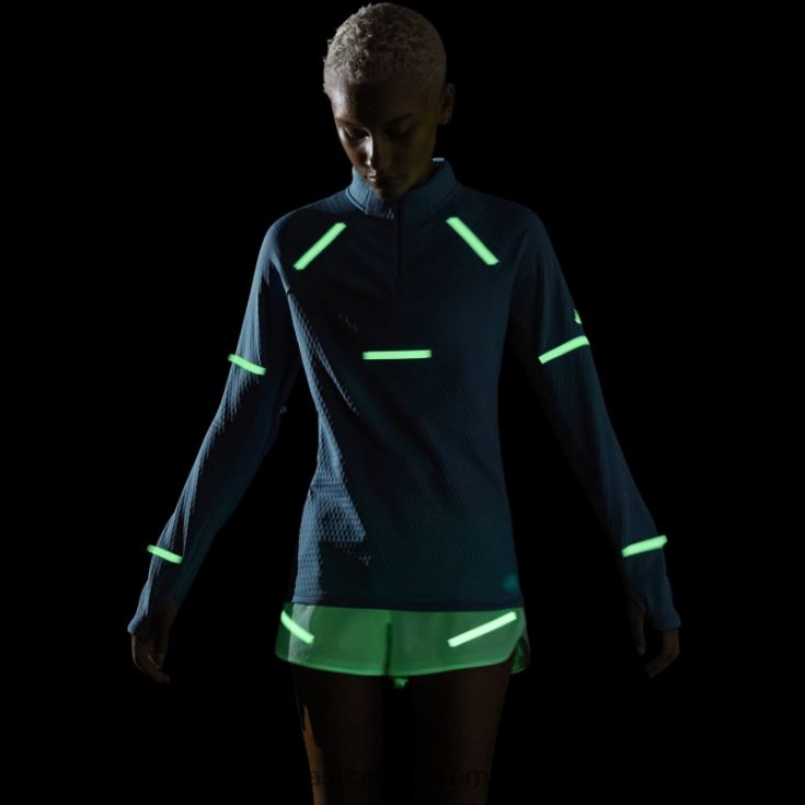 adidas campus romania reflectă noaptea x-city mânecă lungă alergare top albastru moda femei albastru J266N29206