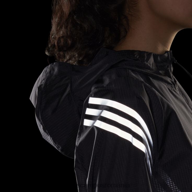 adidas campus romania run icons 3 dungi cu glugă pentru alergare, negru femei negru J266N29236