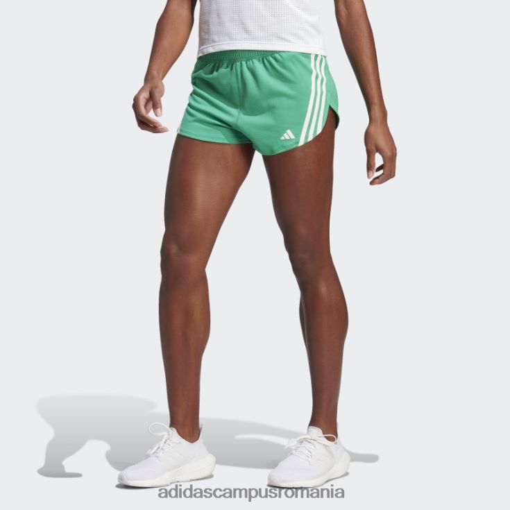 adidas campus romania run icons pantaloni scurți de alergare cu 3 dungi cu conținut scăzut de carbon, curte verde femei verde curte J266N217461