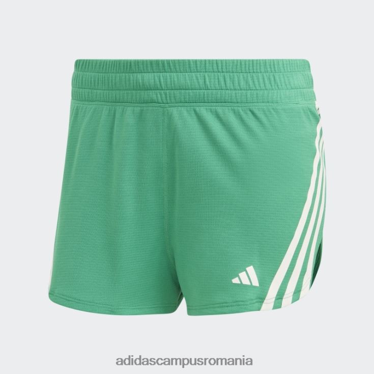 adidas campus romania run icons pantaloni scurți de alergare cu 3 dungi cu conținut scăzut de carbon, curte verde femei verde curte J266N217461