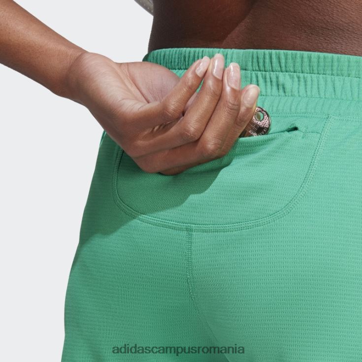 adidas campus romania run icons pantaloni scurți de alergare cu 3 dungi cu conținut scăzut de carbon, curte verde femei verde curte J266N217461
