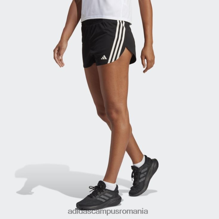 adidas campus romania run icons pantaloni scurți de alergare cu 3 dungi cu conținut scăzut de carbon, negru adidas femei negru J266N217304