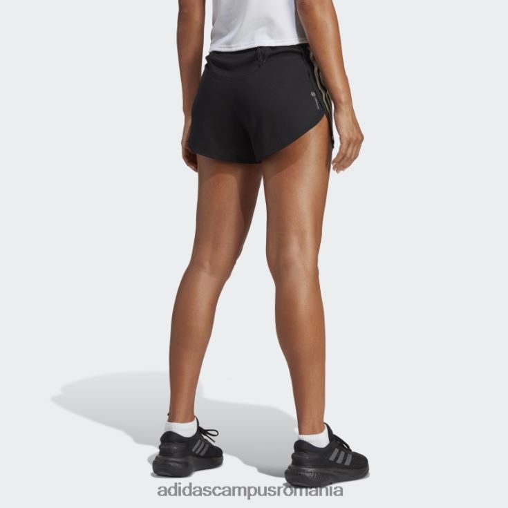 adidas campus romania run icons pantaloni scurți de alergare cu 3 dungi cu conținut scăzut de carbon, negru adidas femei negru J266N217304