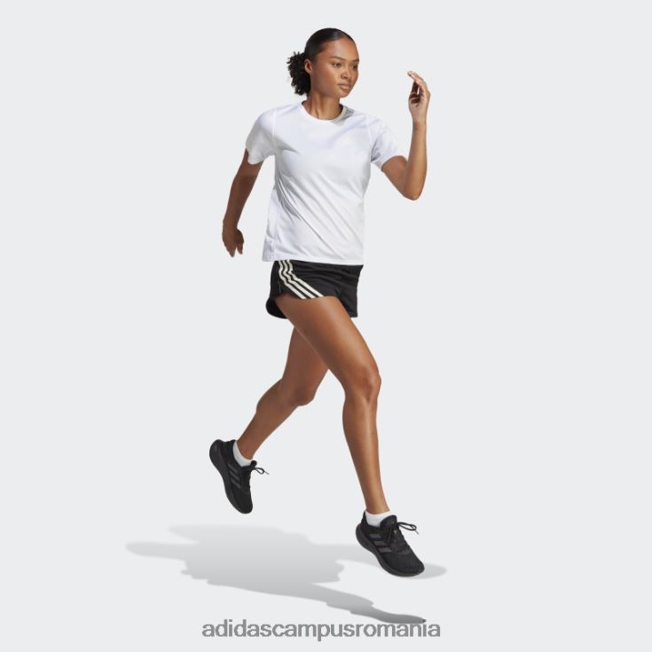 adidas campus romania run icons pantaloni scurți de alergare cu 3 dungi cu conținut scăzut de carbon, negru adidas femei negru J266N217304