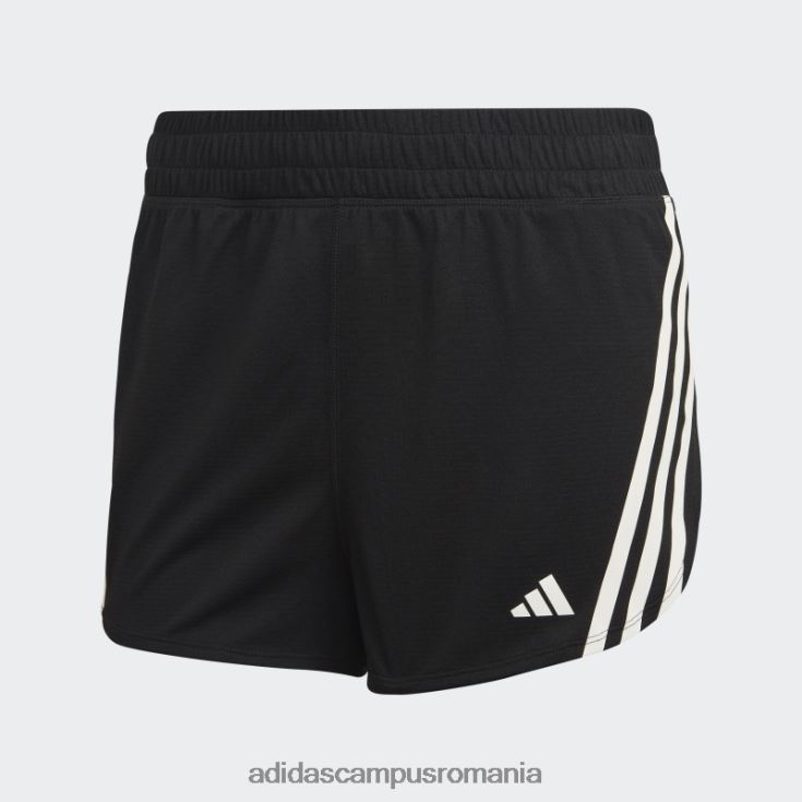 adidas campus romania run icons pantaloni scurți de alergare cu 3 dungi cu conținut scăzut de carbon, negru adidas femei negru J266N217304