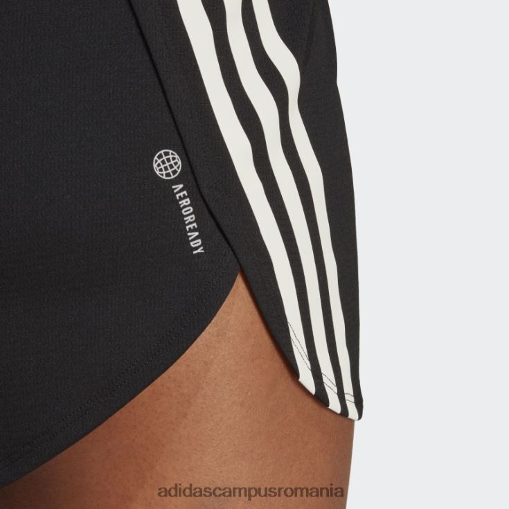 adidas campus romania run icons pantaloni scurți de alergare cu 3 dungi cu conținut scăzut de carbon, negru adidas femei negru J266N217304