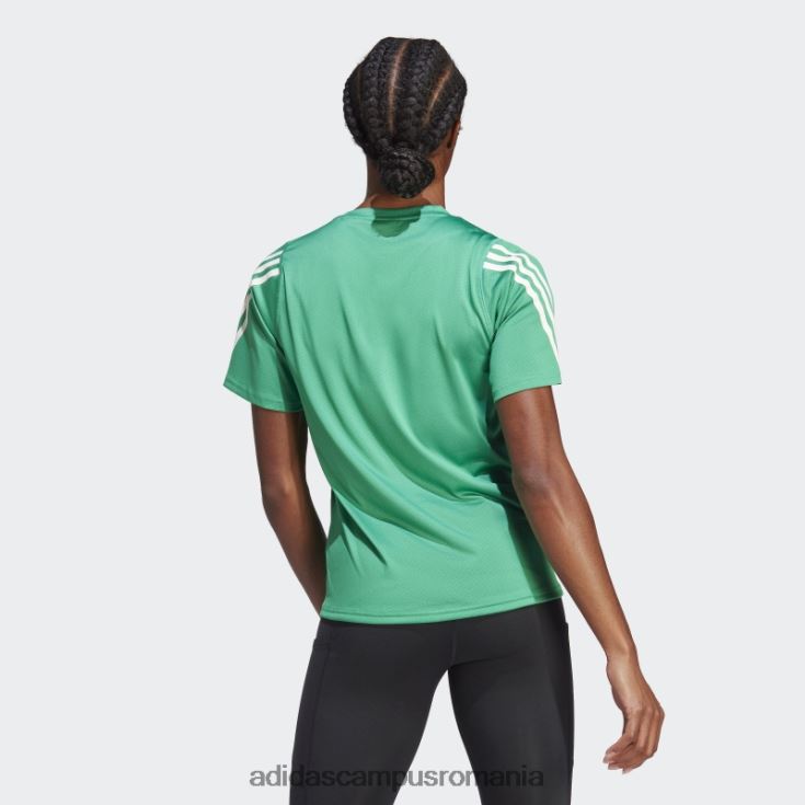 adidas campus romania run icons tricou pentru alergare cu 3 dungi cu emisii reduse de carbon, curte verde femei verde curte J266N217450