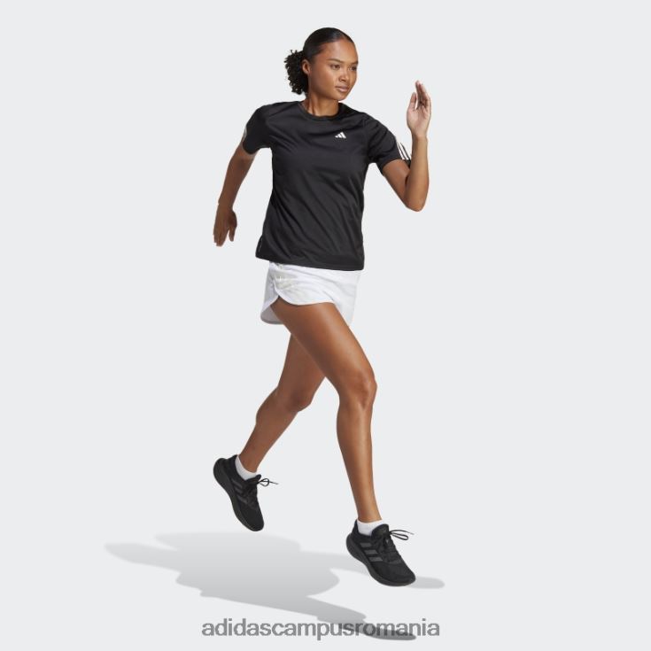 adidas campus romania run icons tricou pentru alergare cu 3 dungi, cu emisii reduse de carbon, negru adidas femei negru J266N216818