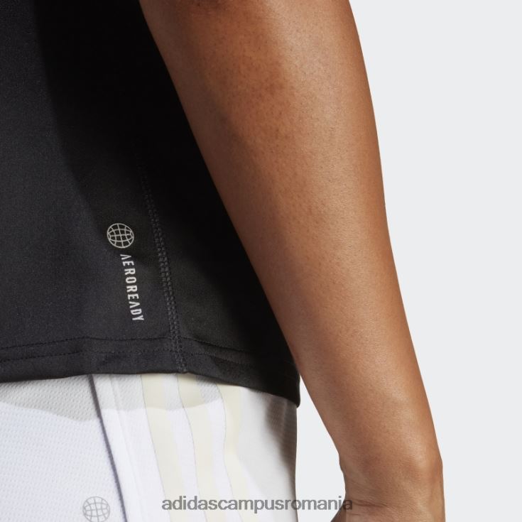adidas campus romania run icons tricou pentru alergare cu 3 dungi, cu emisii reduse de carbon, negru adidas femei negru J266N216818