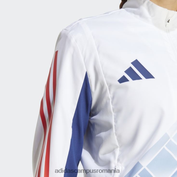 adidas campus romania top alb de cale femei alb J266N217212